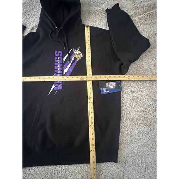Starter NFL Official Minnesota Vikings Hoodie Black Men Size XL New - Picture 4 of 11